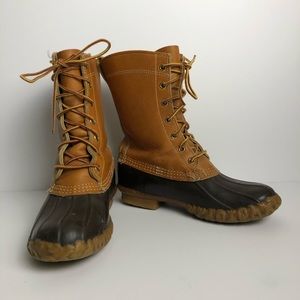 Vintage LL Bean Maine Bean Boots Leather Hunting